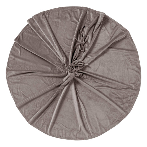 LUMI - kerstboomrok  - Ø120 cm - velvet - Driftwood - taupe - vtwonen shop