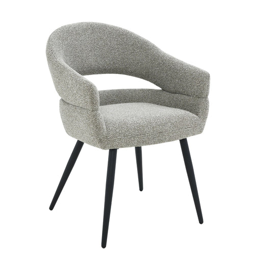 Livingfurn eetkamerstoel Megan - taupe - set van 2 - 62x58x85