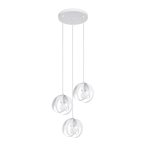 Sollux Lighting Hanglamp TULOS 3P wit - 30x30x117cm
