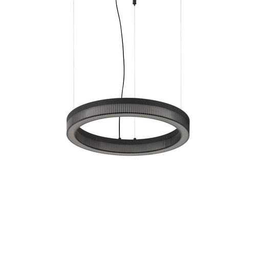 Ideal Lux CROWN 40 cm geïntegreerde LED-hanglamp voor aan het plafond, zwart, 2050lm, 3000K
