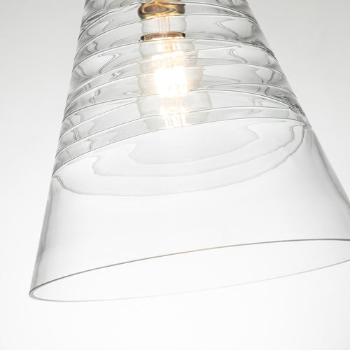 Elstead Feiss Elmore Koepel Hangende Plafondlamp Gepolijst Messing