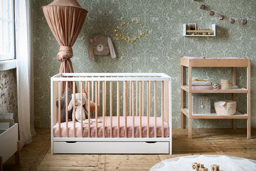 Petite Amélie Luiertafel HETRE - Beukenhout - wit