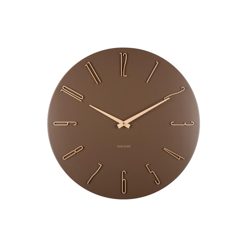 Karlsson wandklok Esmerado Large - bruin - Ø60cm