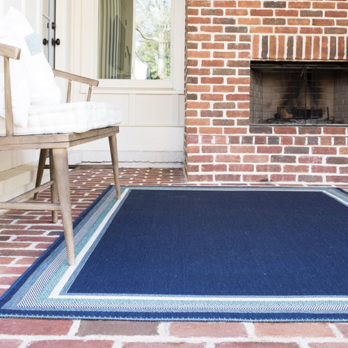 AFK Living vloerkleed Marin - voor binnen en buiten - blauw - 200 x 290 cm - vtwonen shop