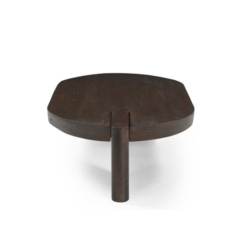 Starfurn Salontafel Rava - Rond Bruin Hout - 125x70x33cm