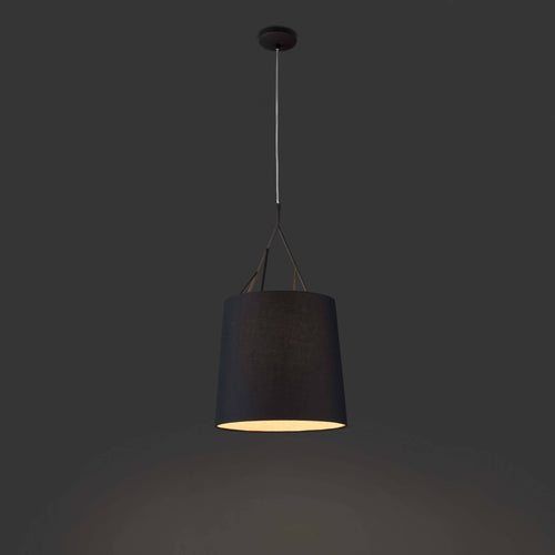 Faro Tree - 1-lichts plafondlamp zwart met kap, E27