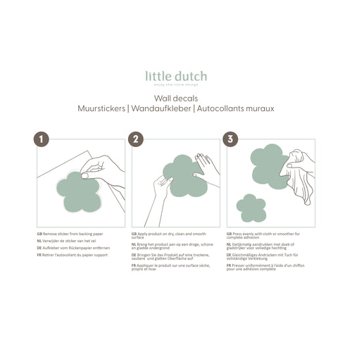 Little Dutch Little Goose Muurstickers - Dieren - 21x30cm - Wit