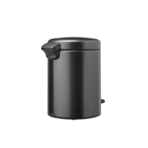 Brabantia NewIcon Pedaalemmer, 5 liter, kunststof binnenemmer - Confident Grey