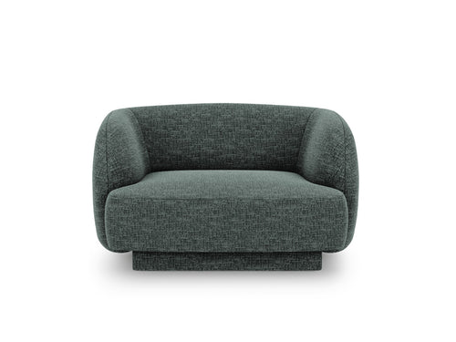 Micadoni Fauteuil Miley chenille, olie - 90x103x70cm