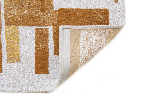 vloerkleed 9357 Nuggets - Geel - 80 x 250 cm