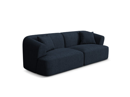 Cosmopolitan Design Modulaire bank Campi 3-zits, structurele stof koningsblauw - 90x220x70cm