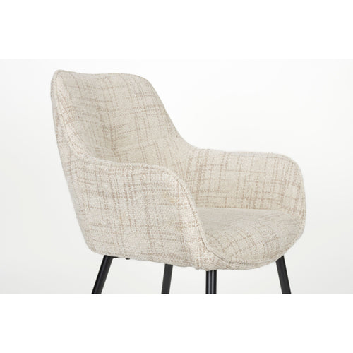 Housecraft Living Jez Eetkamerstoelen met armleuning Beige - Set van 2 - vtwonen shop