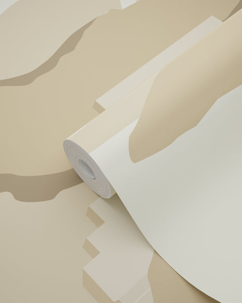ESTAhome behang mediterrane huisjes beige - 50 x 900 cm - 139624