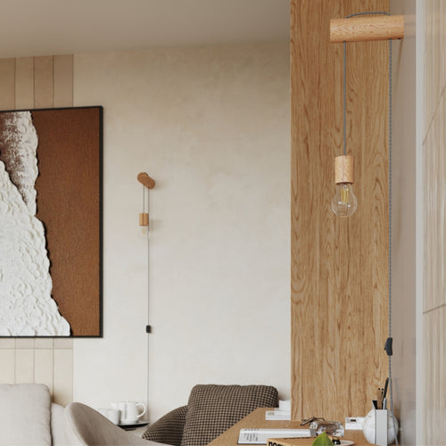 Sollux Lighting Wandlamp NIMBI E27 met schakelaar - 6x19x55cm