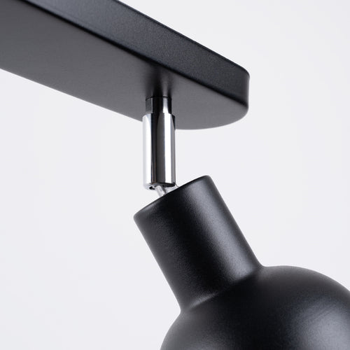 Sollux Lighting Plafondlamp ELBA 2 zwart - 47x24x18,5cm