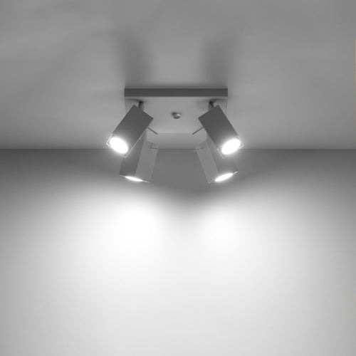 Sollux Lighting Plafondlamp MERIDA 4 wit - 25x25x16cm