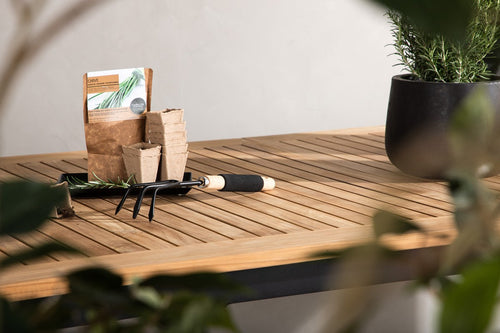 Rebellenclub Rechthoekige Tuintafel Castor - 224 x 100 cm - Zwart - vtwonen shop