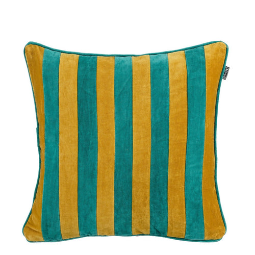 In The Mood Collection Clair Sierkussen - L45 x B45 x H10 cm - Katoenfluweel - Geel, Groen