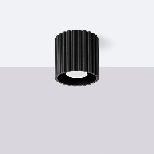 Sollux Lighting Plafondlamp AURA 1 zwart GU10 - 10x10x10cm