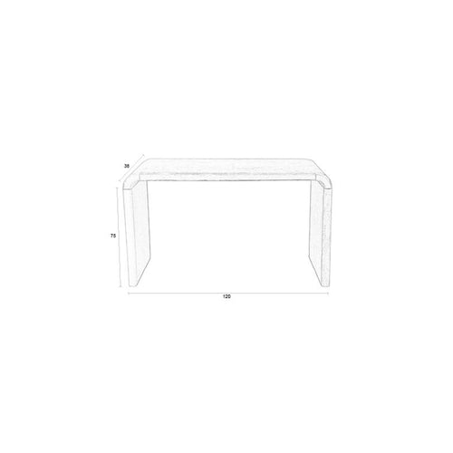 Zuiver Brave Consoletafel/ Wandtafel Hout - Bruin - vtwonen shop