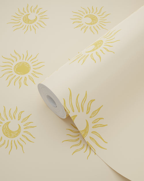ESTAhome behang zonnetjes geel - 50 x 900 cm - 131774