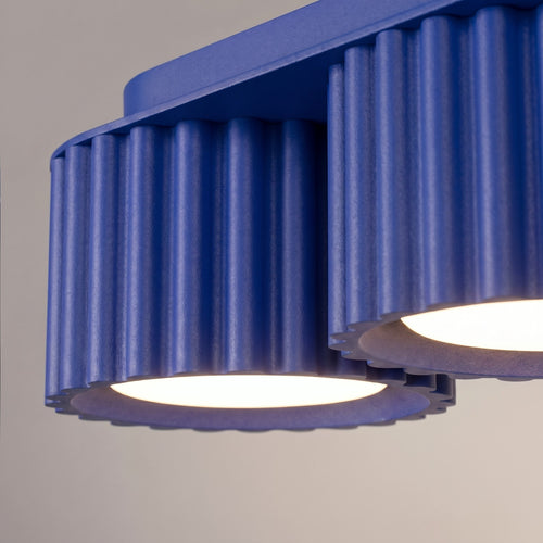 Sollux Lighting Plafondlamp AURA 3 ultramarijn Gx53 - 32,5x10x8cm