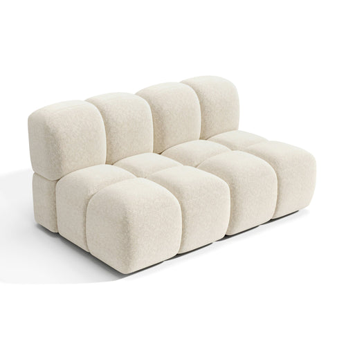 Premium Interiors - Modulaire bank MOSS - getextureerd fluweel  156cm