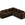 Cosmopolitan Design Hoekbank Loretto 4-zits, flueel chocolade - 250x250x68cm