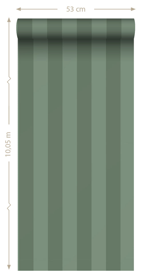 Sanders & Sanders behang strepen groen - 50 x 900 cm - 935391
