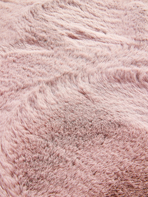 benuta nepbont vloerkleed Dave - roze - ø 120 cm