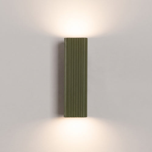 Sollux Lighting Wandlamp RAYO 20 olijfgroen - 6x8x20cm