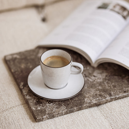 S|P Collection - Mokkakop 9cl wit Fina - Set van 4 - vtwonen shop