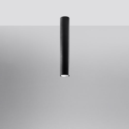 Sollux Lighting Plafondlamp LAGOS 40 zwart - 6x6x40cm