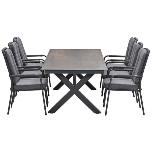 Garden Impressions tuinset Aleria - Sintra - Rome bronze - 240x100 cm - 7-delig