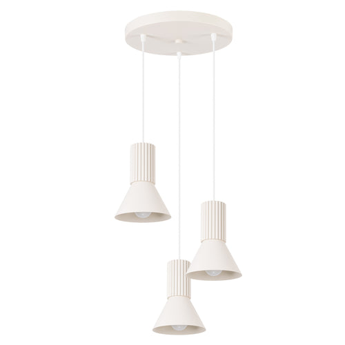 Sollux Lighting Hanglamp ESTRIA 3P beige - 30x30x120cm