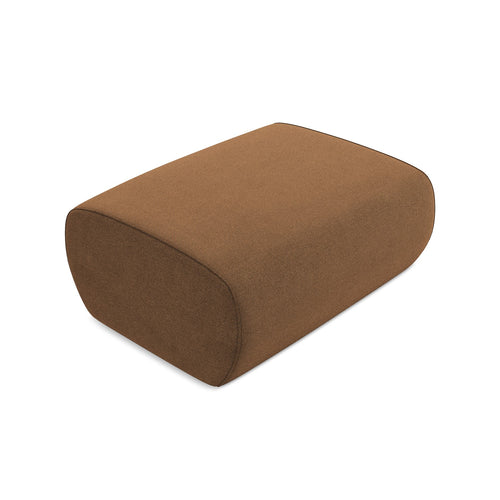 LaMiaSofa Poef Palermo - textuurstof - terracotta - 100x70x39