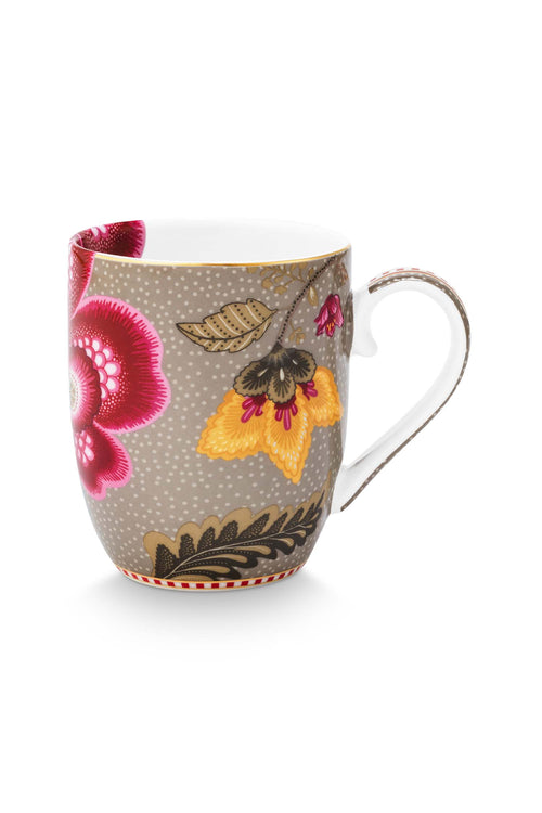 Pip Studio Mokken - Blooming Tales - Khaki - 200ml - Set van 2
