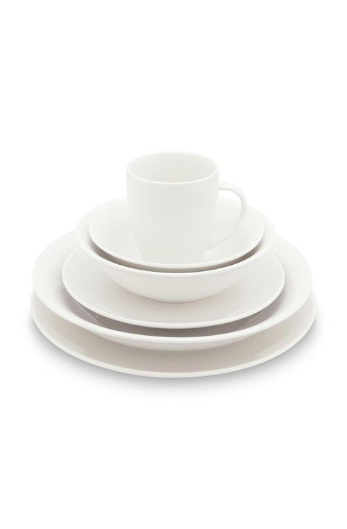 vtwonen - Serviesset - Basic - 36-delig - Wit porselein - 6 personen