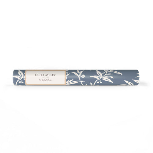 Laura Ashley Vliesbehang - Paxford Leaves Dark Seaspray