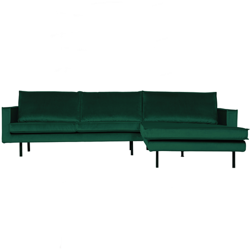 BePureHome chaise longue rechts Rodeo - Velvet - Green Forest - vtwonen shop