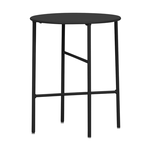 Lisomme Mila metalen tuin bijzettafel zwart - Ø 40 cm - vtwonen shop
