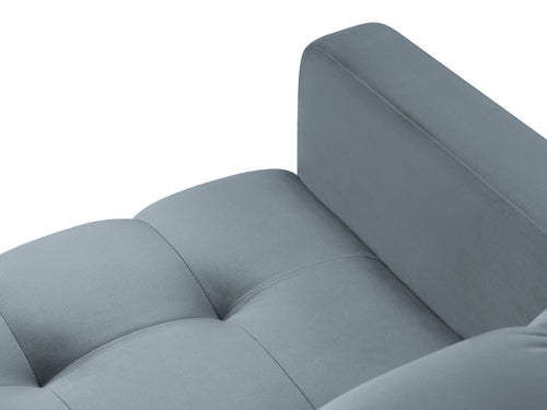Cosmopolitan Design Fauteuil Bali flueel, lichtblauw - 96x87x75cm