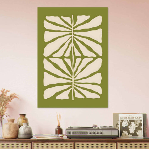 Artfulprints Poster Matisse - Green vibrant reef   - 70x100 cm - Groen