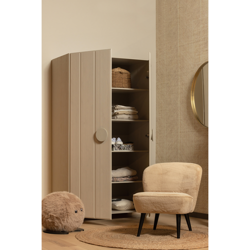 WOOOD vloerkleed Ross - Jute - Naturel - 1x150x150