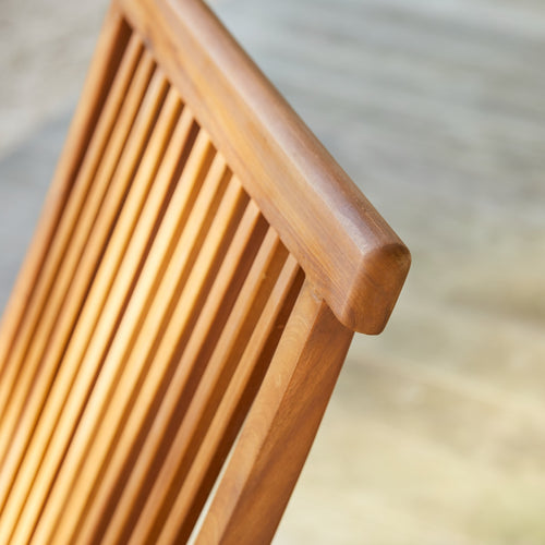 Tikamoon Set van 2 massief acaciahouten tuinstoelen - Bruin - vtwonen shop