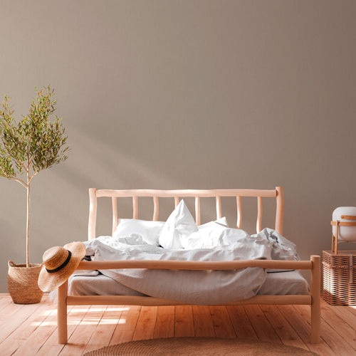 Livingwalls behang effen bruin - 53 cm x 10.05 m - AS-377031