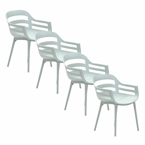 Garden Impressions tuinstoel Sunny olijf kleurig - 4 stuks