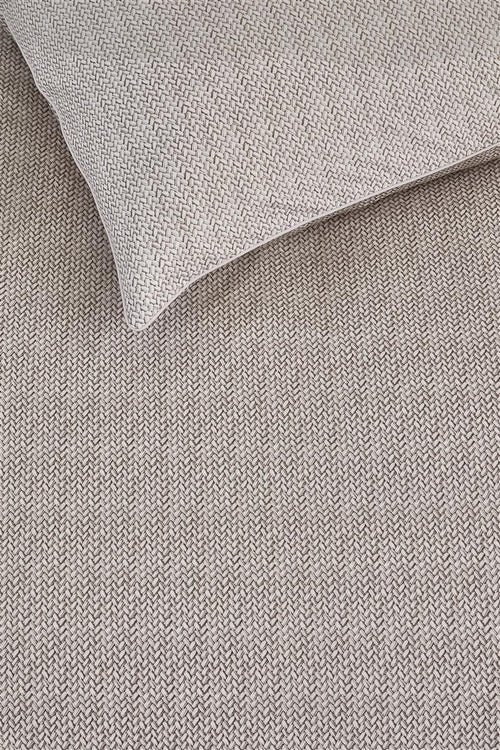 Riviera Maison dekbedovertrek Twisted - 200x200/220 cm - zand