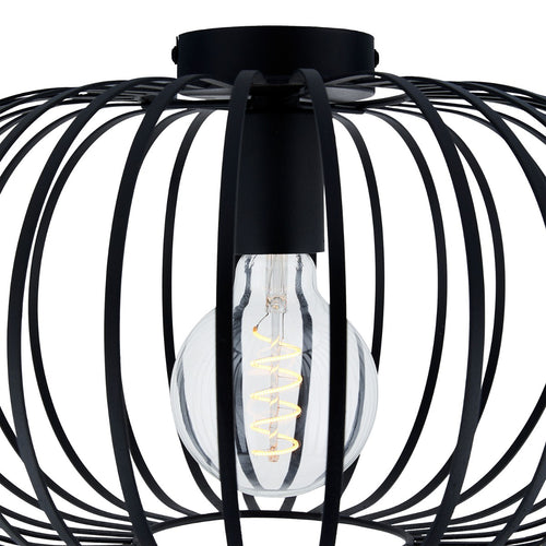 Lighto | Design plafondlamp zwart 39cm Ø | Julia - vtwonen shop