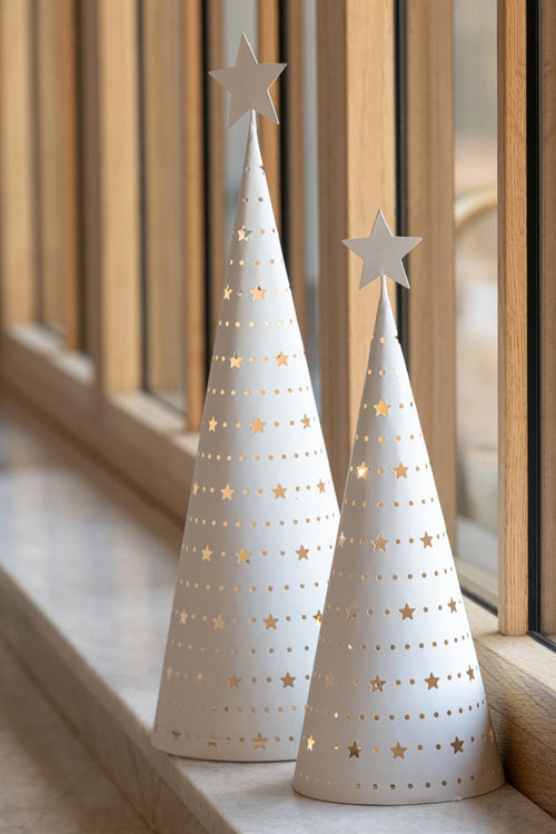 J-Line Ledkerstboom - ijzer - wit - large